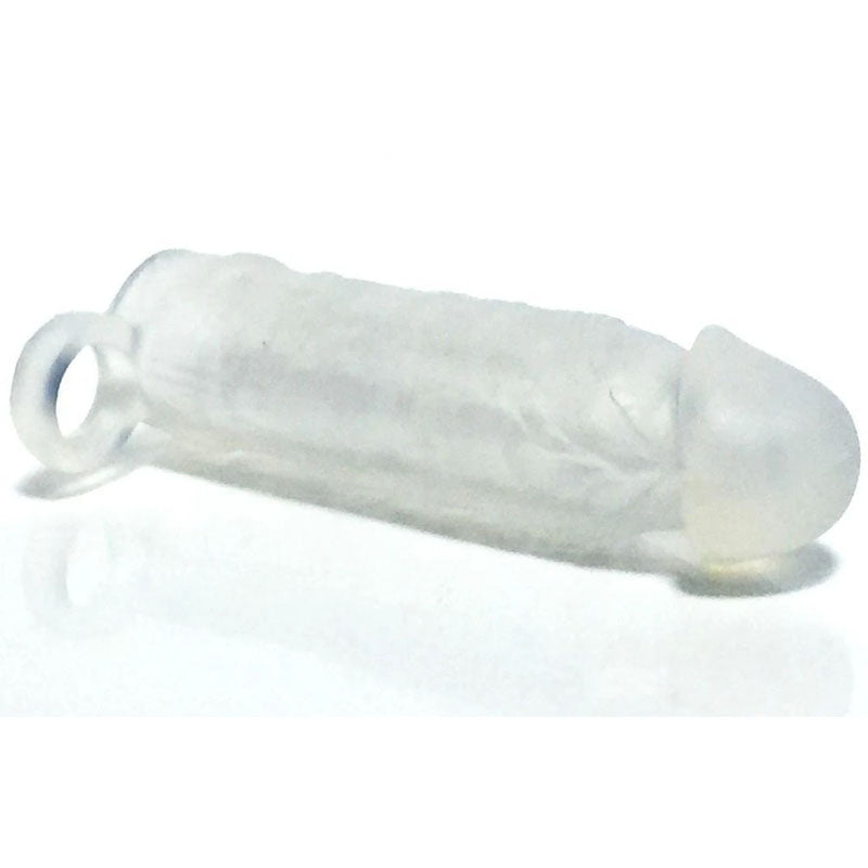 Boneyard Meaty Cock Extender - Clear - Clear Penis Extender Sleeve