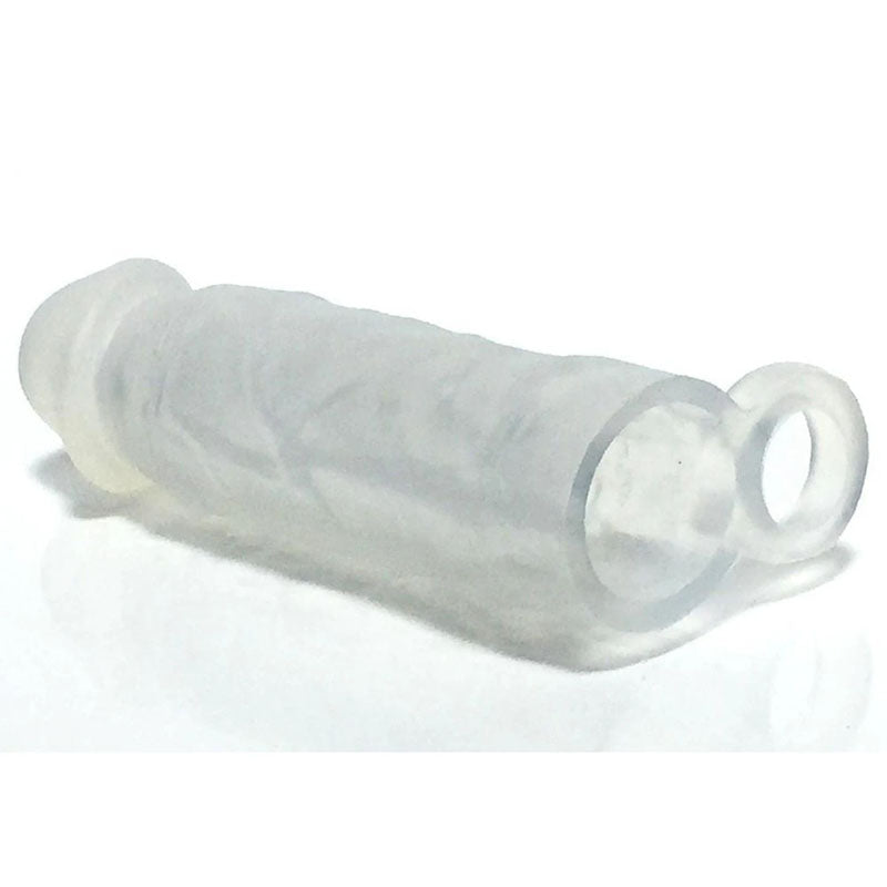 Boneyard Meaty Cock Extender - Clear - Clear Penis Extender Sleeve