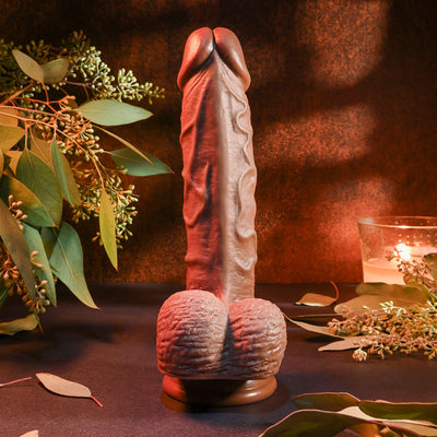 Evolved REALISTIC DILDO 8'' DARK - Brown 21 cm Dong