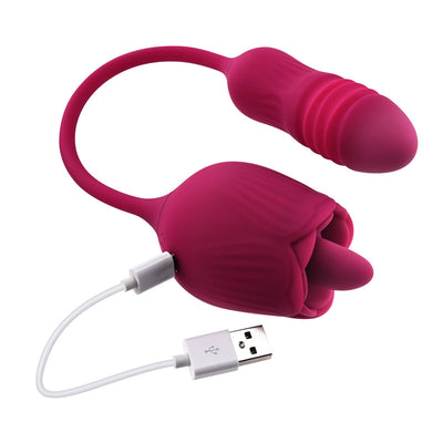 Evolved WILD ROSE - Red USB Rechargeable Flickering Stimulator