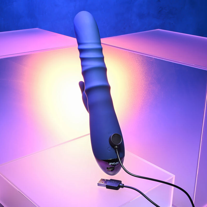 Evolved The Ringer - Blue 23.8 cm USB Rechargeable Rabbit Vibrator