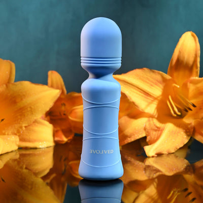 Evolved Out Of The Blue - Blue 10.5 cm USB Rechargeable Mini Massager Wand