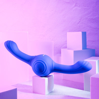 Evolved OUR GYRO VIBE - Purple 29.5 cm USB Rechargeable Super Double Vibrator