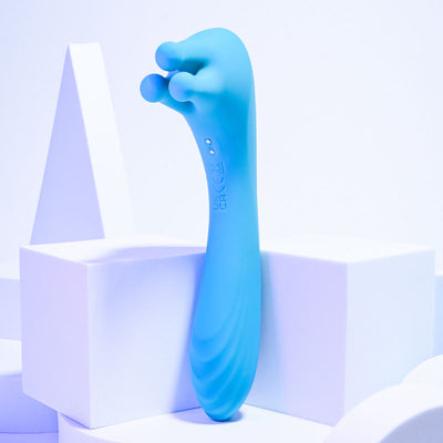 Evolved HEADS OR TAILS - Blue 19.3 cm USB Rechargeable Dual Ended Massager