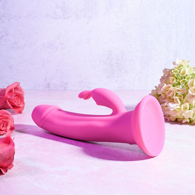 Evolved SOMEBUNNY TO LOVE - Pink 19.7 cm USB Rechargeable Rabbit Vibrator