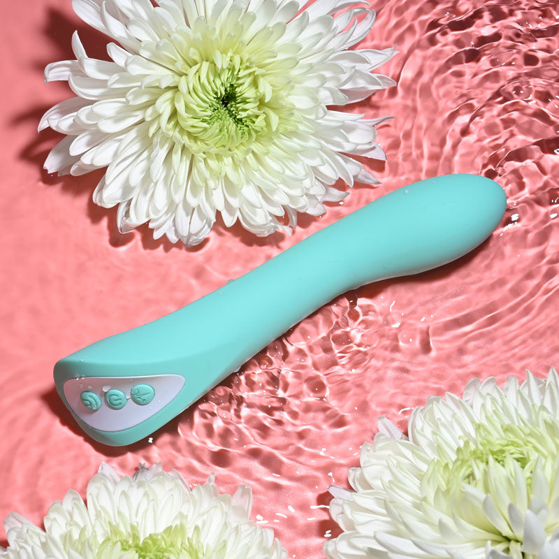 Evolved COME WITH ME - Teal 20.3 cm USB Rechargeable Vibrator with Flicking Head