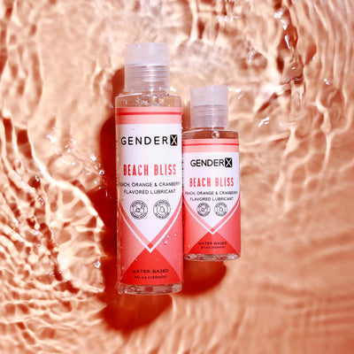 Gender X BEACH BLISS Flavoured Lube - 120 ml - Peach, Orange & Cranberry Flavoured Water Based Lubricant - 120 ml Bottle