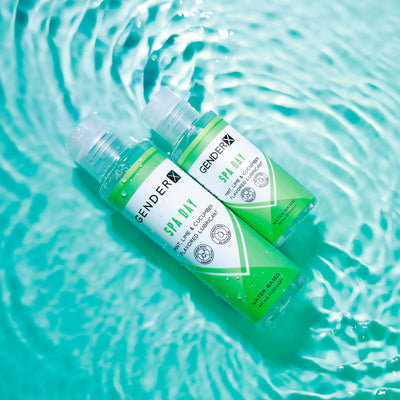 Gender X SPA DAY Flavoured Lube - 120 ml - Mint, Lime & Cucumber Flavoured Water Based Lubricant - 120 ml Bottle