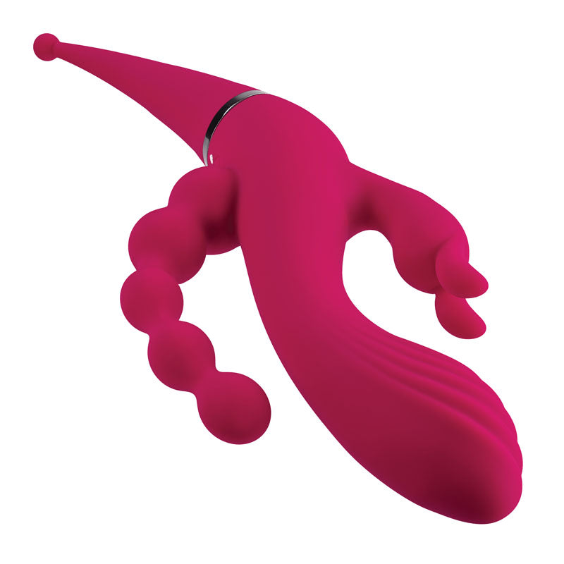 Gender X FOUR BY FOUR - Pink 27.5 cm USB Rechargeable Multi Vibrator