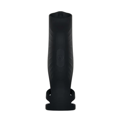 Gender X ROCKETEER - Black USB Rechargeable Vibrating Penis Sleeve