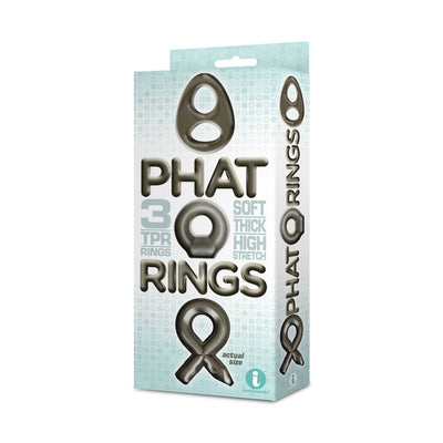 The 9's Phat Rings - Smoke Cock Rings - Set of 3