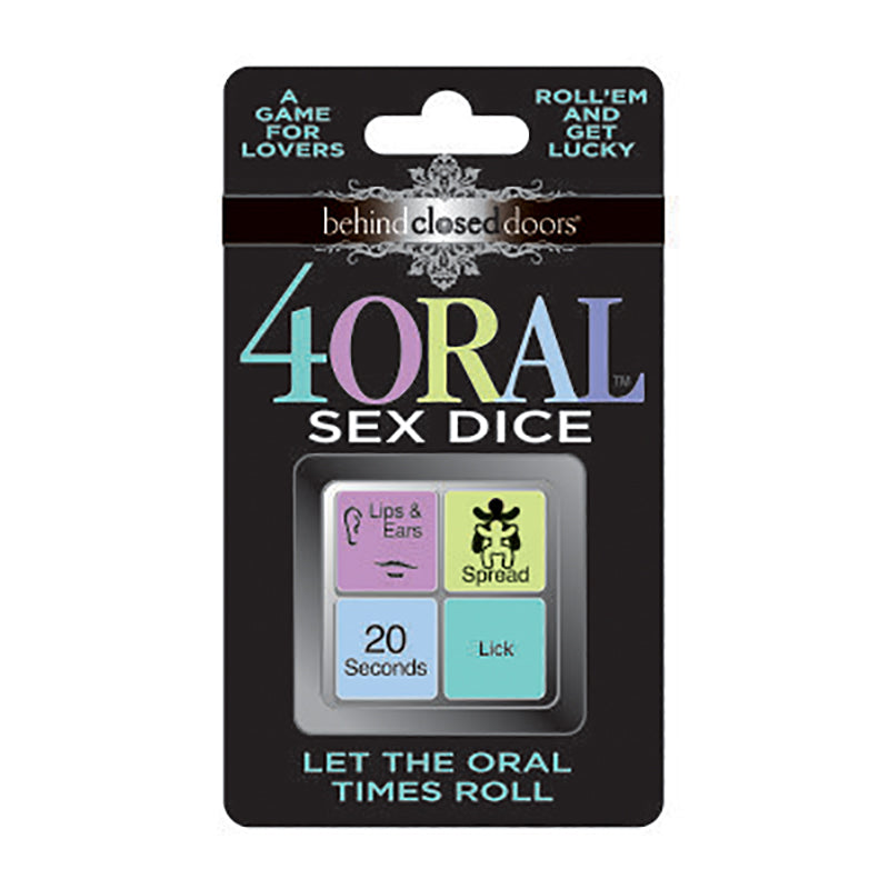 Behind Closed Doors - 4 Oral Sex Dice - Lovers Dice Game