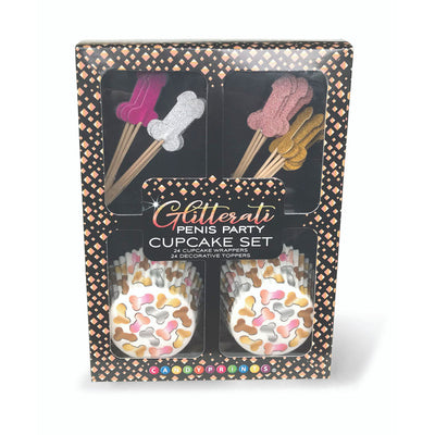 Glitterati - Penis Party Cupcake Set