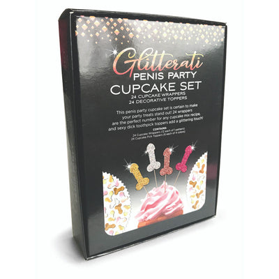 Glitterati - Penis Party Cupcake Set