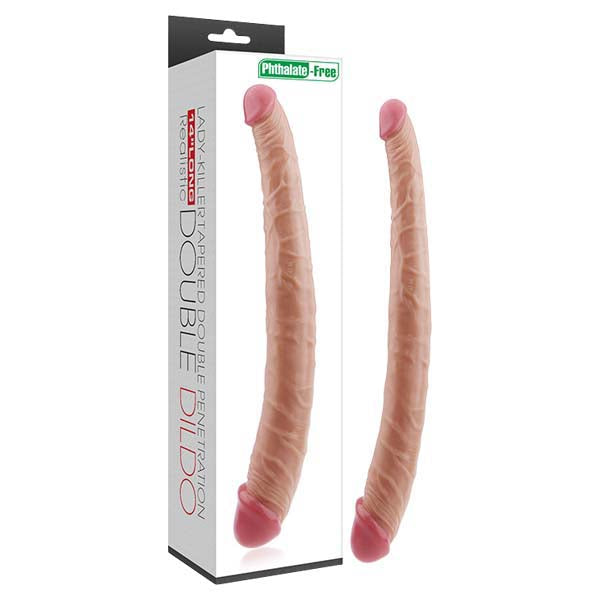 Lady-Killer Tapered Double Dildo - Flesh 35.5 cm (14&