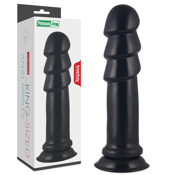 King Sized Anal Ripples - Black 28.5 cm (11.5&