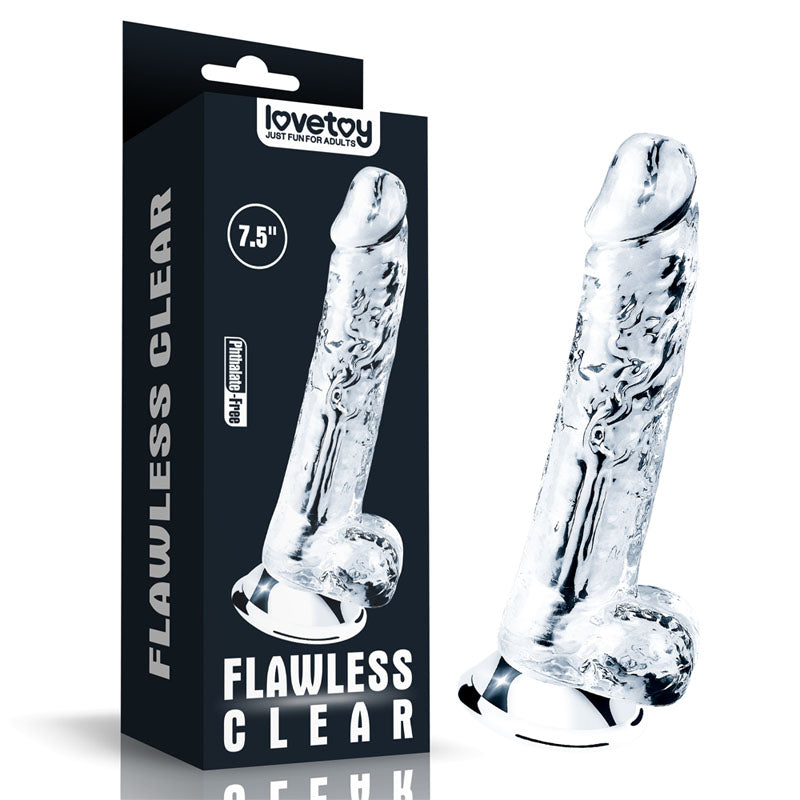 Flawless Clear Dildo 7.5&