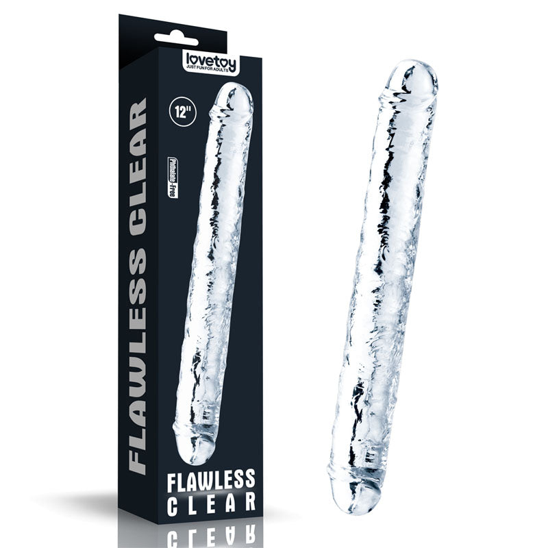 Flawless Clear Double Dildo 12&