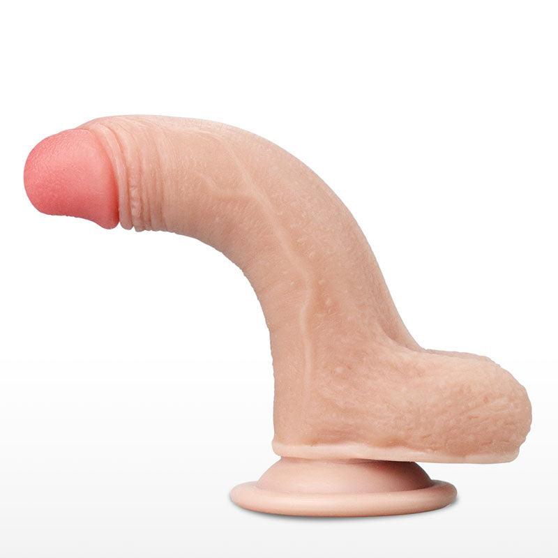 Sliding Skin Dual Layer Dong - Flesh 17.8 cm (7&