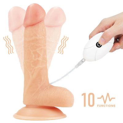 Ingen Vibrating Easy Strap-On Set - Flesh 17.8 cm (7'') Vibrating Strap-On