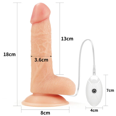 Ingen Vibrating Easy Strap-On Set - Flesh 17.8 cm (7'') Vibrating Strap-On