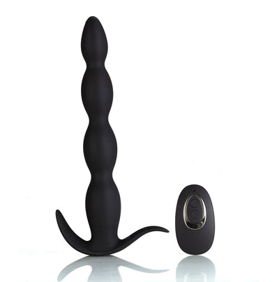 Maia Mason - Black 23.6 cm USB Rechargeable Anal Beads with Wireless Remote