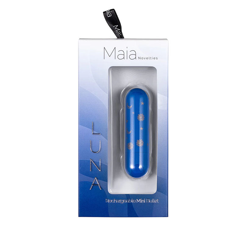 Maia Luna - Blue 7.6 cm USB Rechargeable Bullet