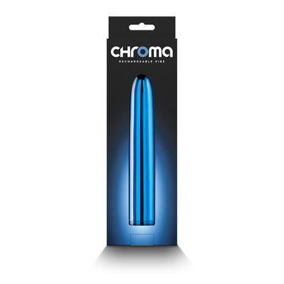 Chroma - Blue - Metallic Blue 17 cm USB Rechargeable Vibrator