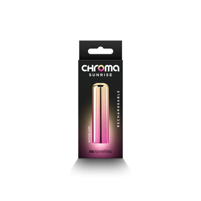 Chroma Sunrise - Small - Metallic Pink/Gold 6.8 cm USB Rechargeable Bullet