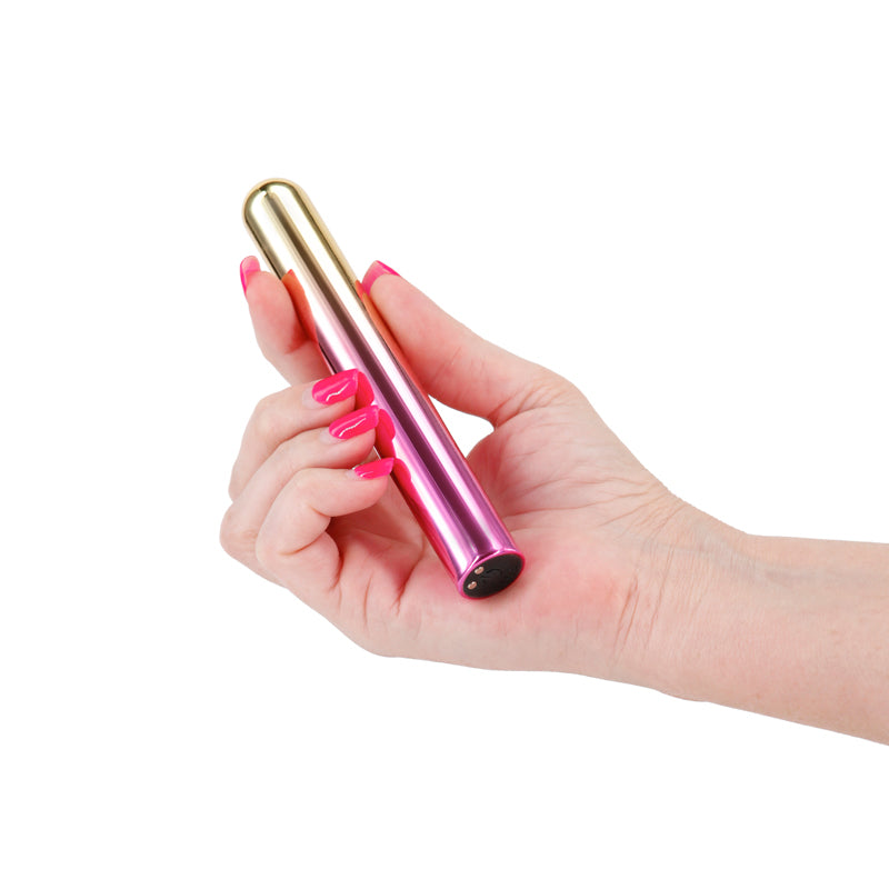 Chroma Sunrise - Large - Metallic Pink/Gold 13.8 cm USB Rechargeable Vibrator