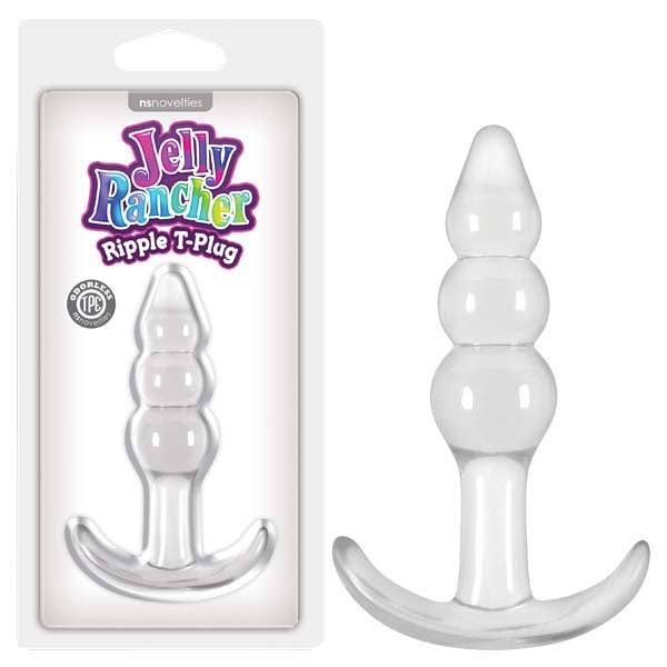 Jelly Rancher Ripple T-Plug - Clear 10.9 cm (4.3&