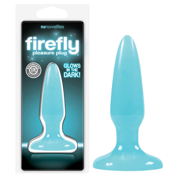 Firefly Pleasure Plug - Glow-in-the-Dark Blue 8.1 cm (3.2&