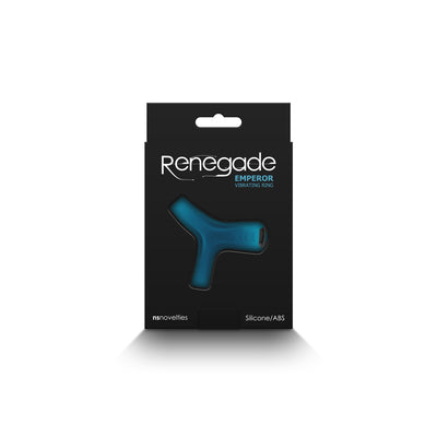 Renegade Emperor - Teal - Teal USB Rechargeable Vibrating Cock & Ball Rings