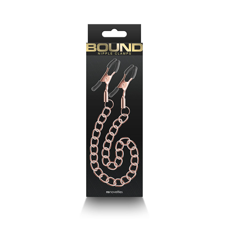 Bound Nipple Clamps - DC2 - Rose Gold