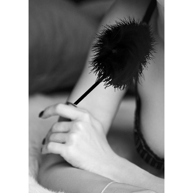 OUCH! Black & White Feather Tickler