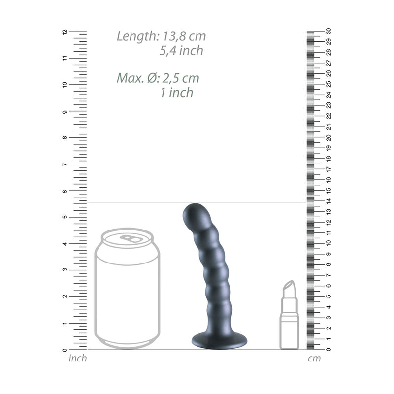 OUCH! Beaded Silicone G-Spot Dildo - 5&