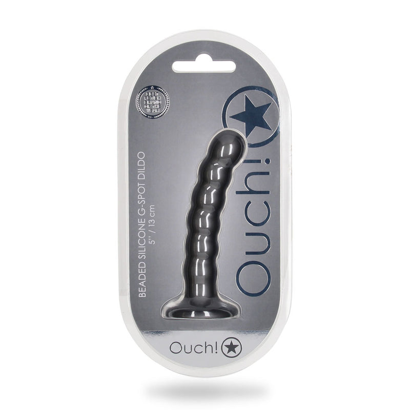 OUCH! Beaded Silicone G-Spot Dildo - 5&