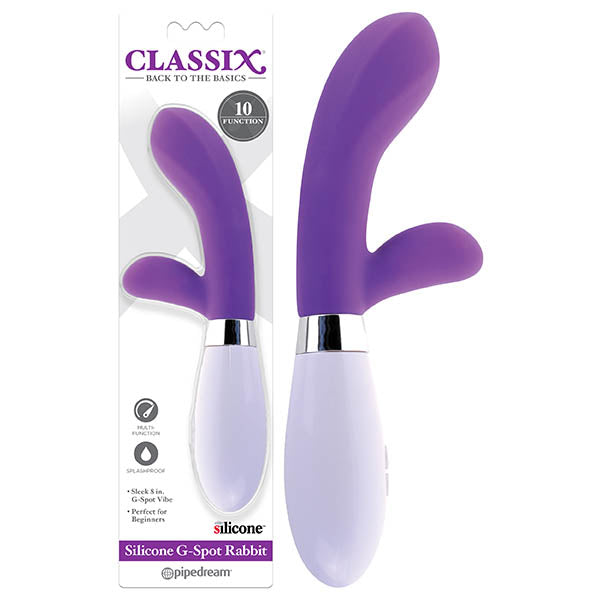 Classix Silicone G-Spot Rabbit - Purple 20.3 cm (8&