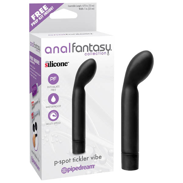 Anal Fantasy Collection P-spot Tickler Vibe - Black 12 cm (4.75&