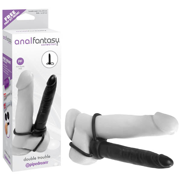 Anal Fantasy Collection Double Trouble - Black 13.1 cm (5.25&