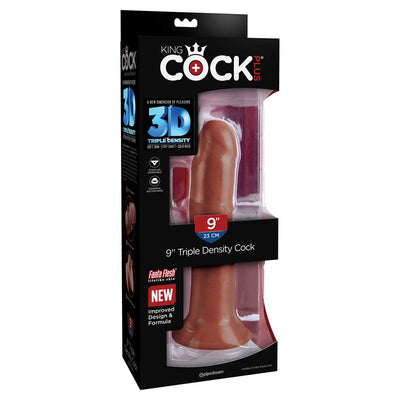 King Cock Plus 8'' Triple Density Cock - Brown 20.3 cm Dong