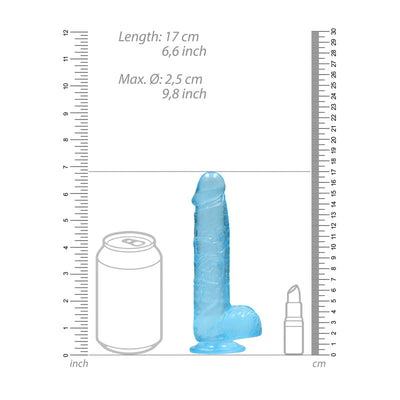 RealRock 6'' Realistic Dildo With Balls