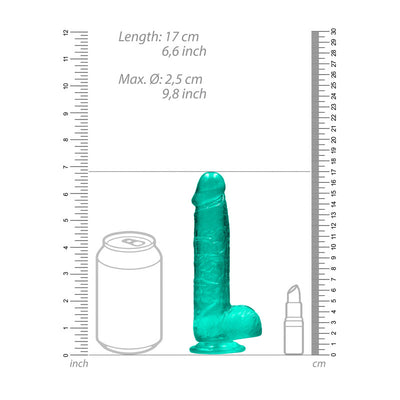 RealRock 6'' Realistic Dildo With Balls