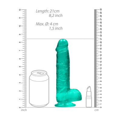 RealRock 8'' Realistic Dildo With Balls