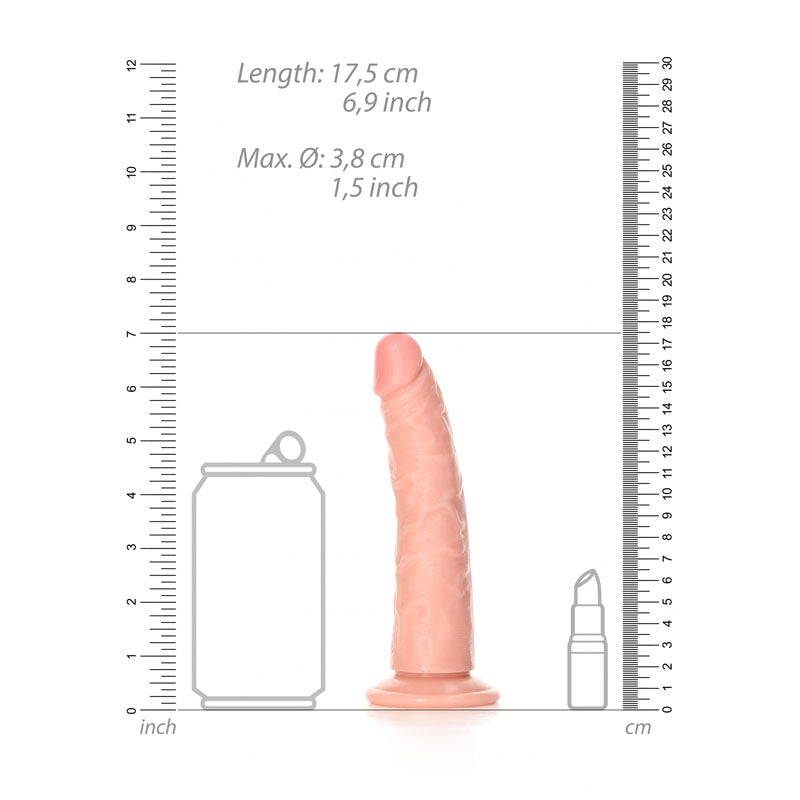 REALROCK Realistic Slim Dildo without Balls - 15.5 cm - Flesh 15.5 cm (6&