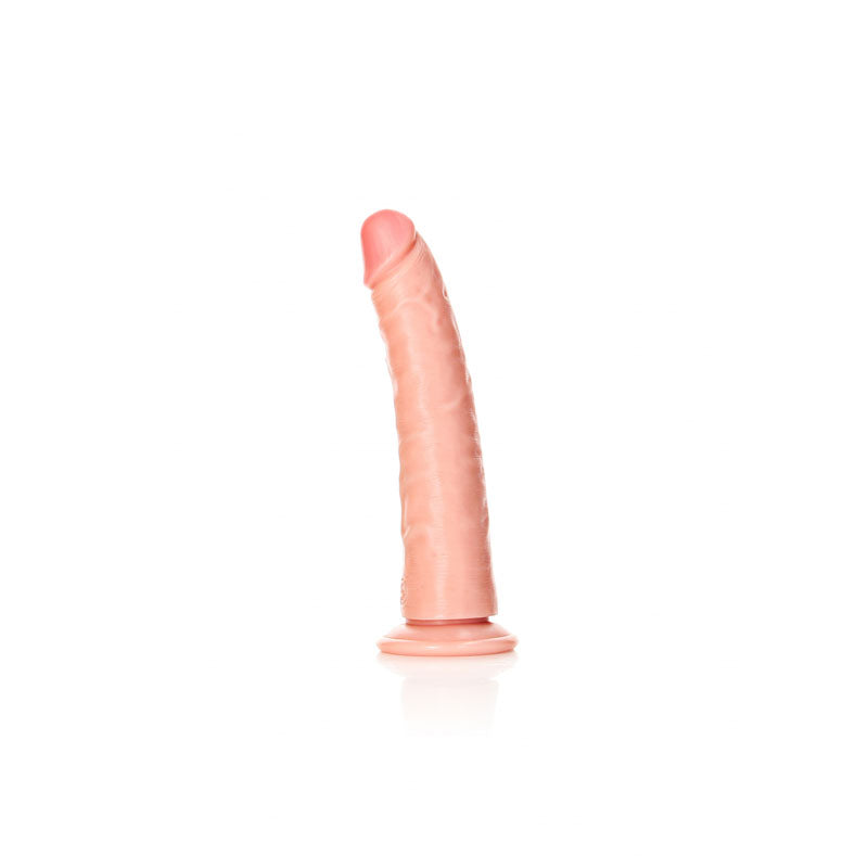 REALROCK Realistic Slim Dildo with Suction Cup - 18cm - Flesh 18 cm (7&