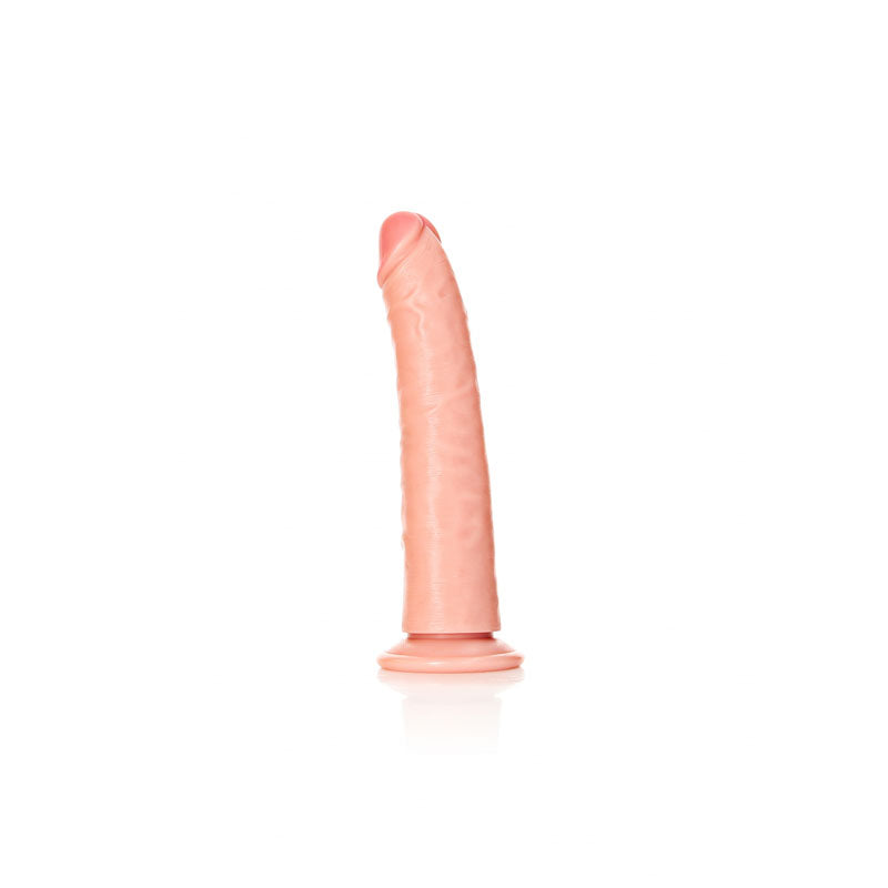 REALROCK Realistic Slim Dildo with Suction Cup - 18cm - Flesh 18 cm (7&