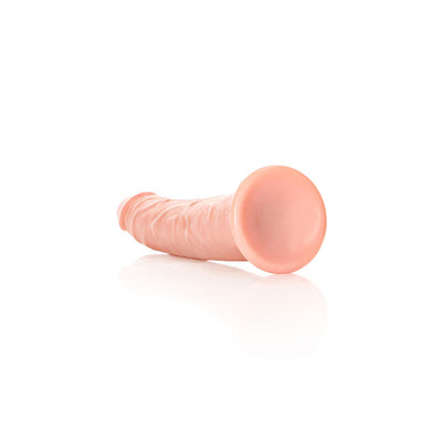 REALROCK Realistic Slim Dildo with Suction Cup - 18cm - Flesh 18 cm (7'') Dong