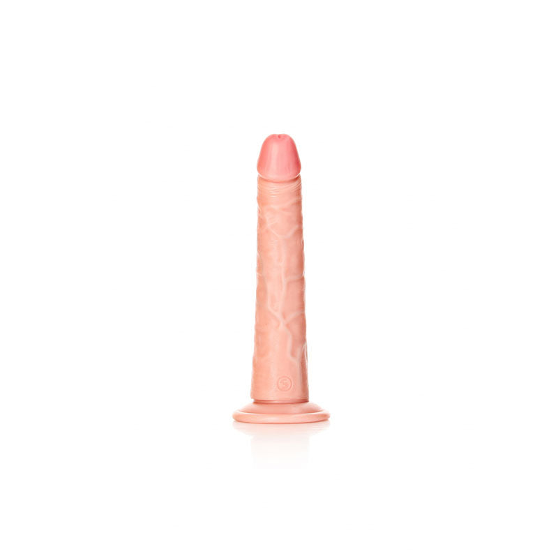 REALROCK Realistic Slim Dildo with Suction Cup - 20.5cm - Flesh 20.5 cm (8&