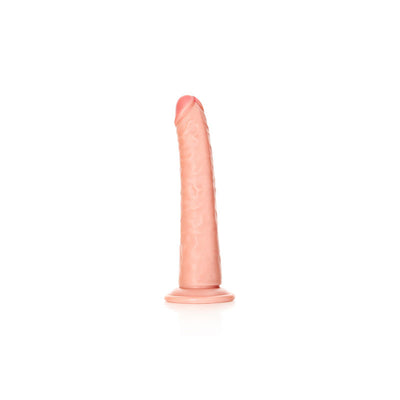 REALROCK Realistic Slim Dildo with Suction Cup - 20.5cm - Flesh 20.5 cm (8'') Dong